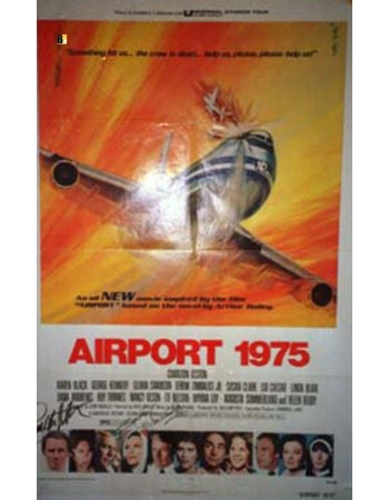 AIRPORT 1975 signed AUTOGRAPH